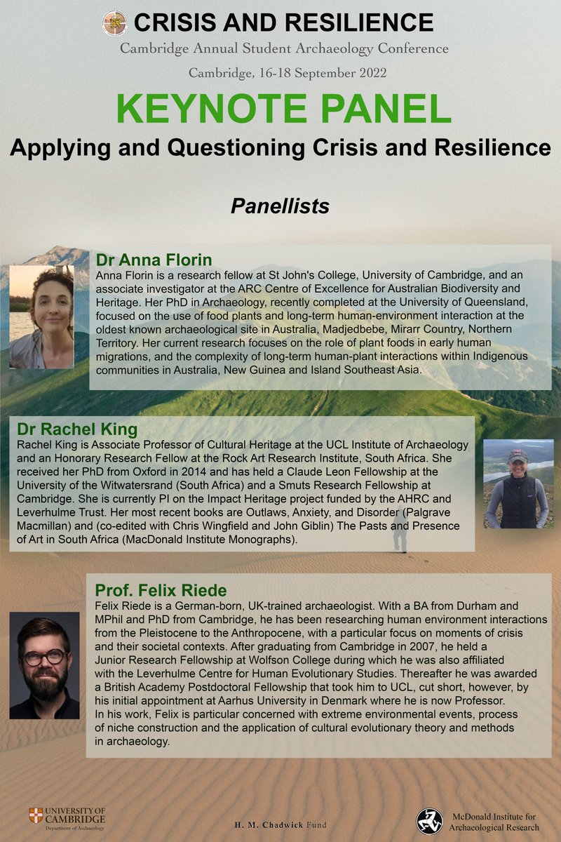 CASAconferences's tweet photo. Hello! We are happy to introduce our Keynote Panel Speakers! This session will take place on Sunday 18th September 2022. 
If you are interested in attending this year's CASA 5 conference, please stay tuned as we will open registration soon! https://t.co/lLzBZTWWRV