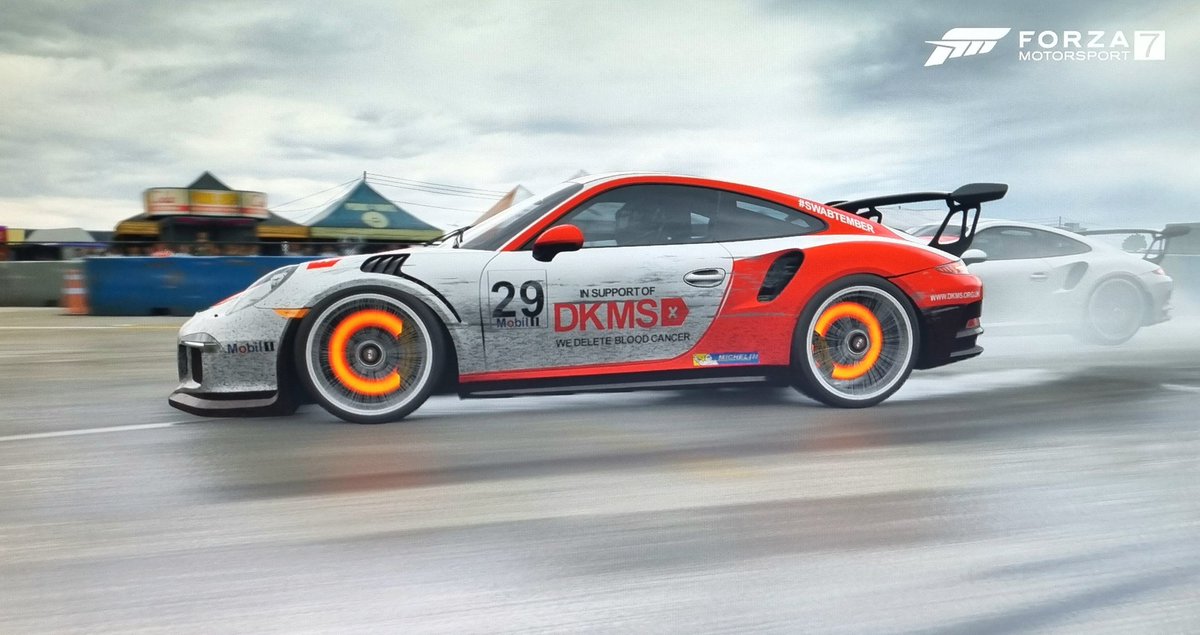 d_edwardsracing's tweet photo. Round 3 of the @PorscheSupercup on @ForzaMotorsport came from a very wet @sebringraceway after the win last time out had the @DKMS_uk car on victory lane we started in p14 & p5
#swabtember https://t.co/F7IByVMgZW #BloodCancerAwarenessMonth https://t.co/N0SUKpaLyX
