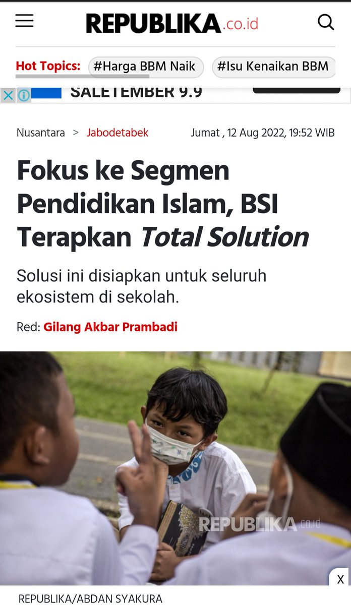 mel0rot's tweet photo. BSI berkomitmen untuk fokus ke segmen pendidikan islam melalui program 'Total Solution' yang disiapkan. 
#IslamicEcosystemBSIAceh https://t.co/AMZBrNMl0P