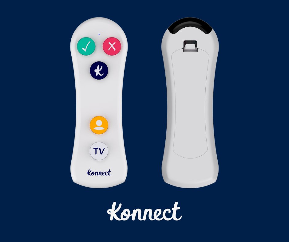 Everything about Konnect was designed to be #accessible and #userfriendly, including our remote control.

The Konnect remote control only has 5 large and easy to understand buttons to eliminate any confusion. 

Find out more by visiting our website: kraydel.com/konnect