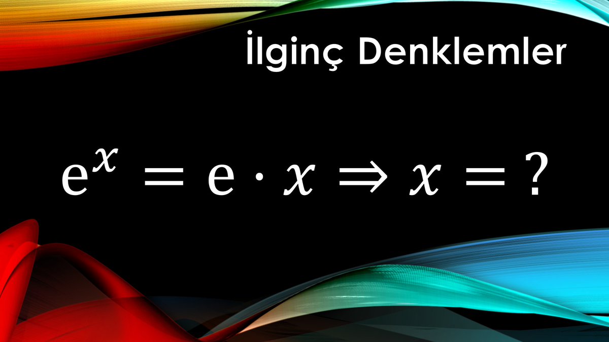 Yeni video yayında.
İyi seyirler...😉

A Nice exponential equation ! Can you find real roots ?

 #math #matematik #derivative #türev #exponentialfunction #üstelfonksiyon 

youtu.be/_t3aSxnv_uQ