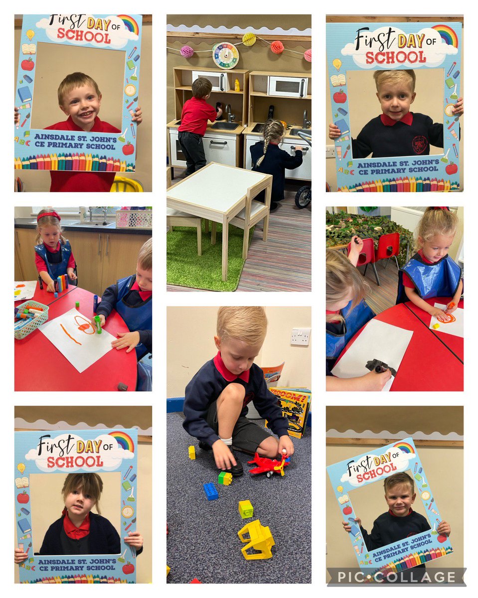 AinsdaleStJohns's tweet photo. It was the first day at #TeamASJ for our first group of Reception children. They had so much fun making friends! We can’t wait to meet the rest of the class tomorrow ❤️ #ASJWay https://t.co/zBKiGqH7mL
