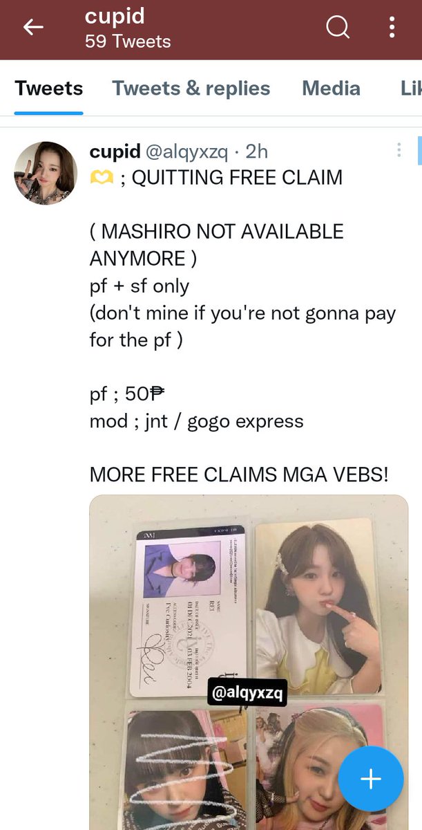 rikinishi00's tweet photo. tulog ka na ba cupid! Hoyy potential scammer ka! 

well scammer ka na nagbayad na yung bunso ko sayo! Naka save na lahat lahat ng deets mo. 
BE AWARE‼️ 
ISSUE: 
• Posting freeclaim w/ 45 - 50 pesos packaging fee
• Using fake/unoff pc 
++ https://t.co/6izizOqqKn