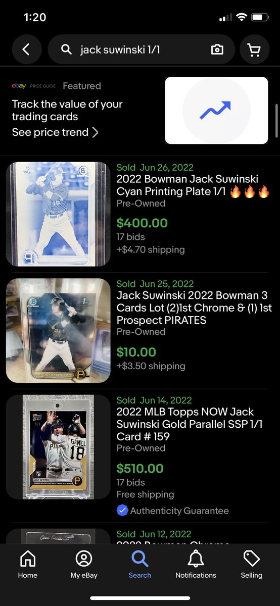Not sure on this one… 
Thinking $215 OBO! 
One Comp attached 

<a href="/sports_sell/">@SPORTS_SΞLL</a> <a href="/CardboardEchoes/">CardboardEchoes</a> <a href="/TheHobby247/">The Hobby 24/7</a> <a href="/HobbyRetweet_/">Hobby Retweet</a>