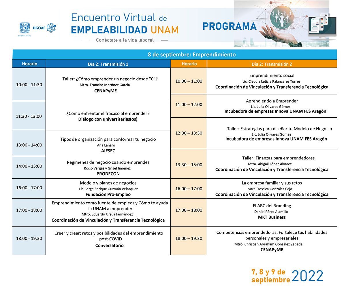 FIUNAM_MX's tweet photo. Encuentro Virtual de EMPLEABILIDAD UNAM
Conéctate a la vida laboral 🤓💼

La Bolsa Universitaria de Trabajo DGOAE UNAM invita 😃.
https://t.co/3SdAxdWXwt

@ButDGOAE https://t.co/32gDK7MgWf
