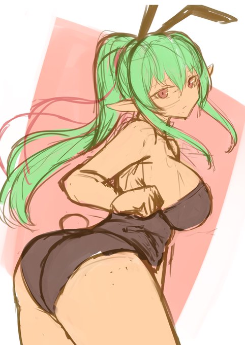 どっかで完成させるよそのこのラフ 