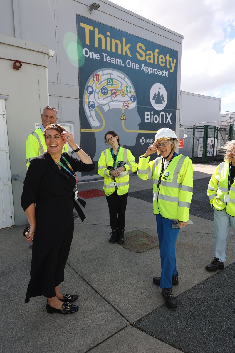 McGuinnessEU's tweet photo. Starting the week with a visit to @MSDInvents in Dunboyne to see work in progress on the impressive new state of the art manufacturing facility which will supply cancer treatments for patients globally. https://t.co/O41kmSA0j1