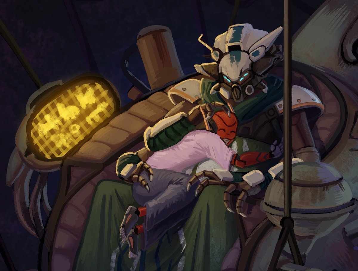 #Destiny2Art #Destiny2 
🕷️🕷️🕷️
"Missed me?"
"Of course!"
Gull is in heaven✨