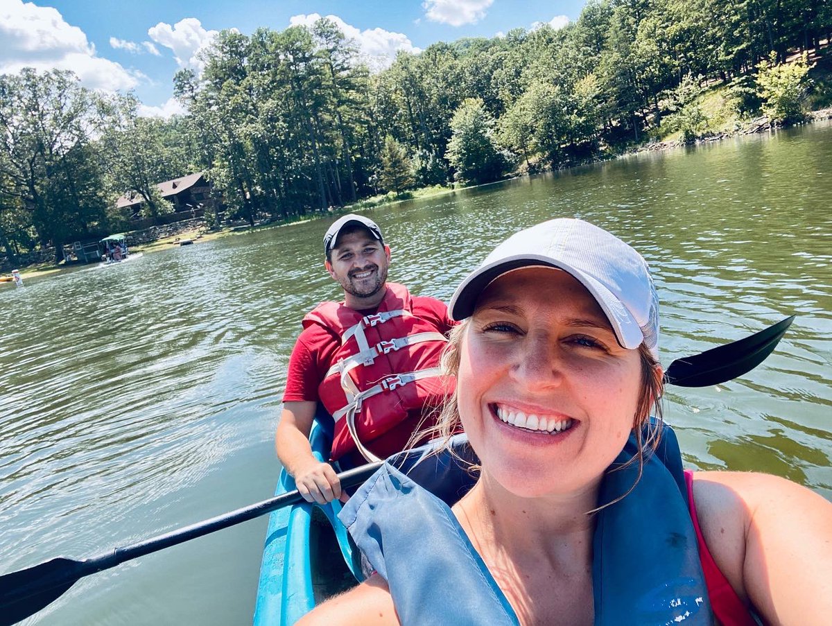 Enjoyed a relaxing weekend getaway at Cove Lake filled with camping, hiking, kayaking, swimming, and laughing. We never had phone signal and never missed it. 🏕🛶💚