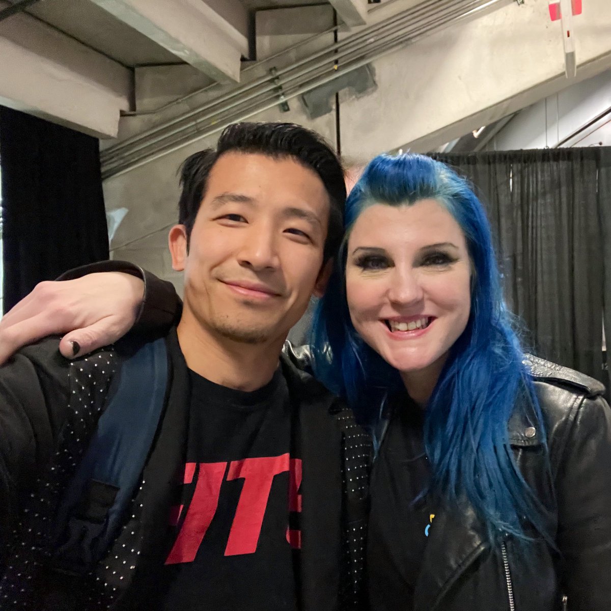 It’s tough to be away on weekends and always being tired when you’re on the road but always comforting to see familiar faces and having such cool people in my work family. Appreciate you <a href="/wrestlingleva/">Leva Bates</a>!