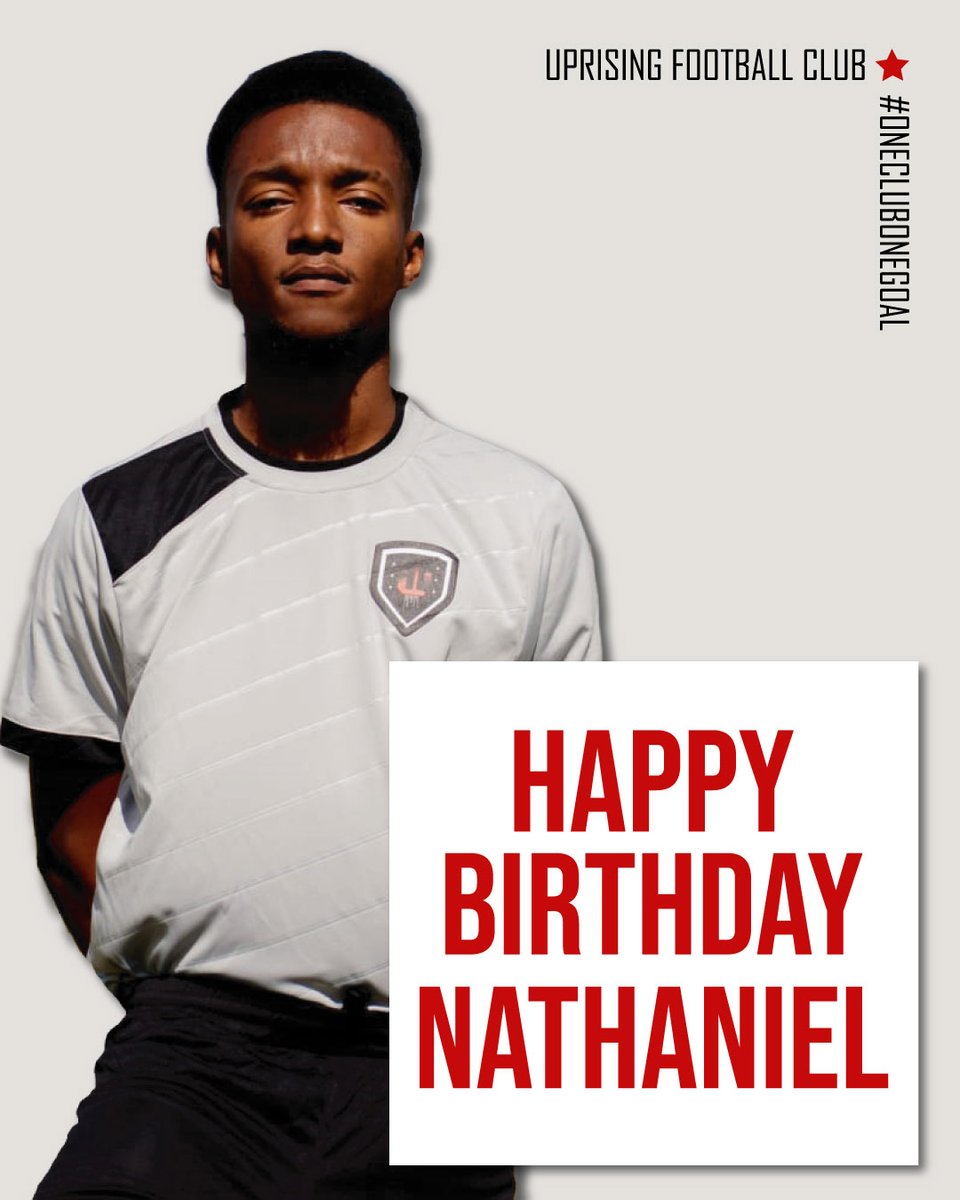 UprisingFC_ES's tweet photo. Le deseamos un muy feliz cumpleaños a nuestro jugador Nathaniel Gumbs. 

Gracias por todo tu trabajo y esfuerzo! 💪🥳🎂

#OneClubOneGoal https://t.co/pKed1UUE40