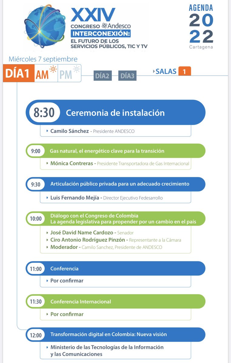 CiroARodriguezP's tweet photo. El miércoles en el Congreso @Andesco1 hablaremos de transición energética, análisis reformas a la Ley 142/94 presentadas en presente legislatura y Conectividad Digital. @ComVIcamara @CamaraColombia @soyconservador https://t.co/sYEWbAqX3F