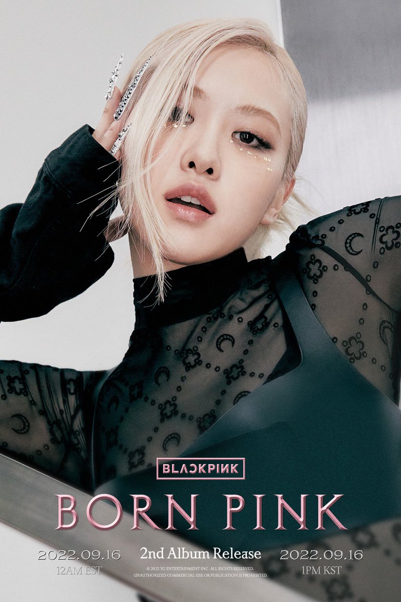 #ROSÉ of #BLACKPINK for her ‘BORN PINK’ concept poster.