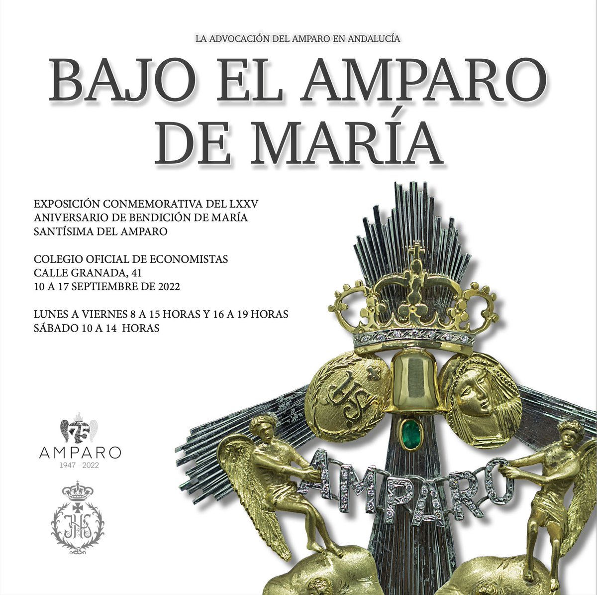 pollinicamalaga's tweet photo. #75Amparo | El corazón alado, atributo principal de la advocación al Amparo, que alude al pronto auxilio que reciben de la Virgen María aquellos que la invocan. Muestras de él pueden verse en la exposición “Bajo el Amparo de María” del 10 al 17 de septiembre.

📸@AlejandroVmlg https://t.co/GB620NlP6r