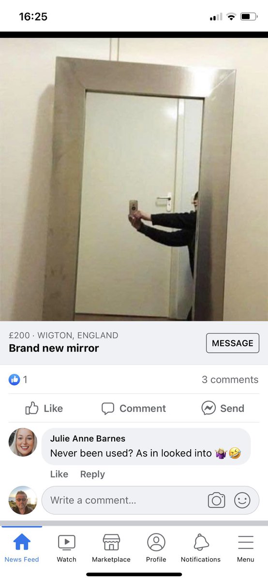 Mirrors + Facebook marketplace = heaven