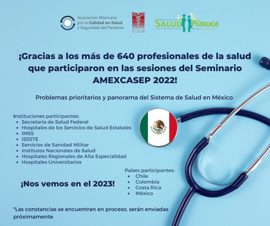 amexcasep's tweet photo. ¡Gracias a todos los participantes! Nos vemos en el 2023. #saludpublica #sistemadesalud #amexcasep #udg https://t.co/PNPJp5zc8A