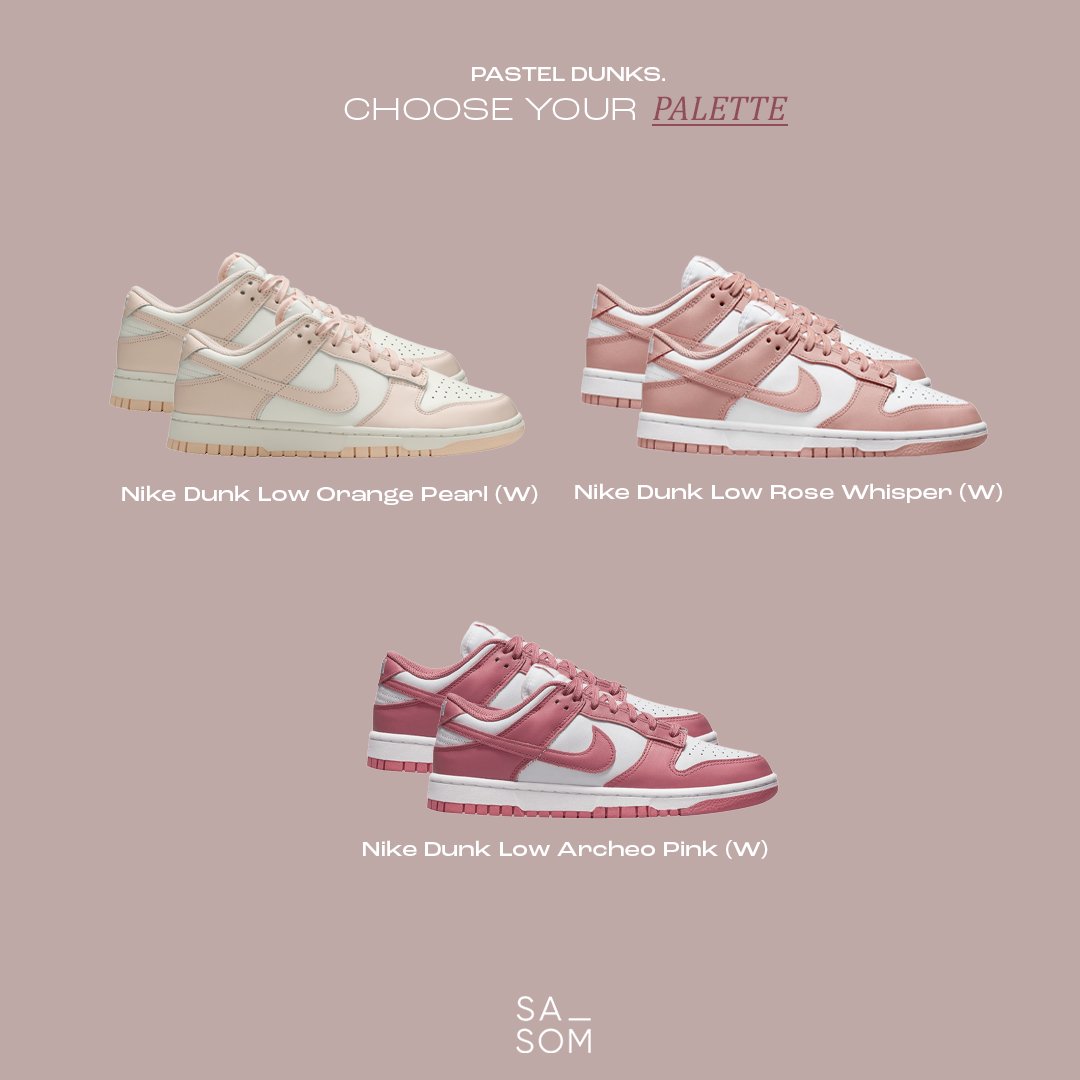 sasom_official's tweet photo. Pastel Dunks,
รวมรุ่นสีพาสเทล ที่น่ารักจนใจเจ็บ
ช้อปเลย ที่ SASOM (สะสม)
ดาวน์โหลดแอปวันนี้ รับโค้ดส่วนลดเพิ่ม🔥