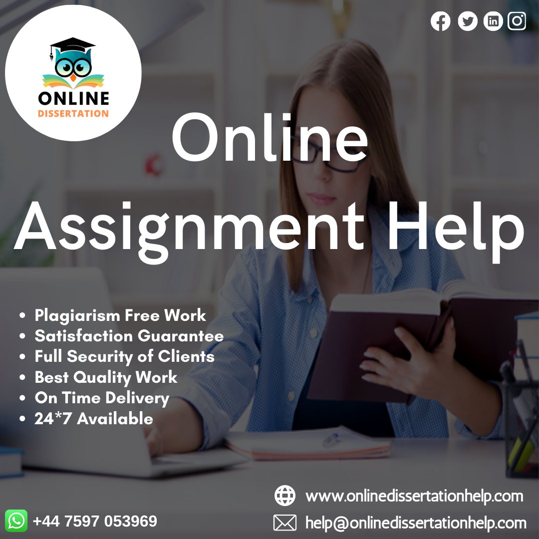Dissertation003's tweet image. The students are assigned several assignments throughout their academic life.
Order your task now!
#onlineexamassignmenthelp #assignmentwritinghelp #wrintingassignmenthelp #assignmentwriting #writingassignment #assignmenthelp #assignments #writing #help #onlinedissertationhelp