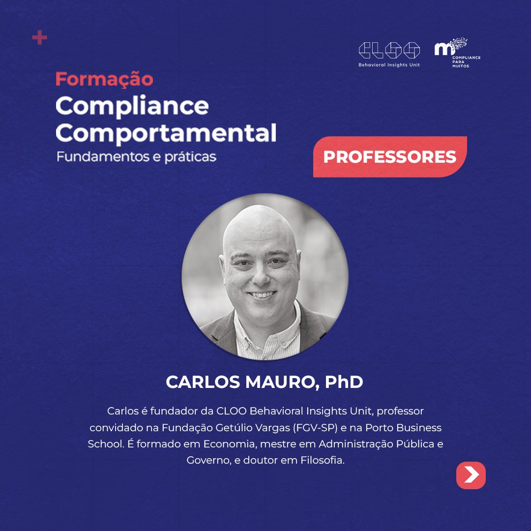 CLOO_Unit's tweet photo. A NOVA TURMA da Formação Compliance Comportamental - Fundamentos e Práticas, com 10 horas de duração, terá início no próximo dia 25 de Setembro! 

Gostaria de saber mais e realizar a sua inscrição?

 Basta acessar https://t.co/VP6V3VhyIP https://t.co/b9Zt9KAdVa