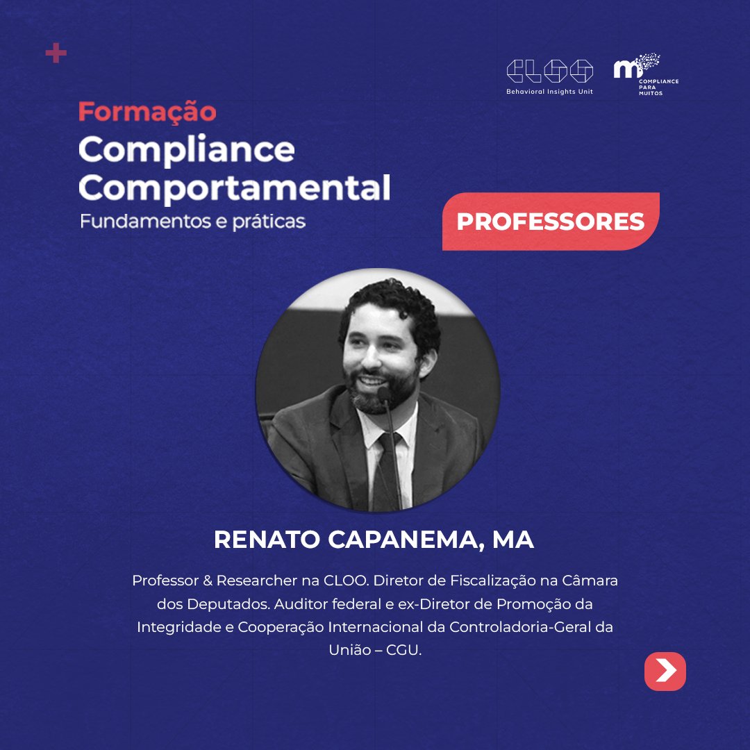 A NOVA TURMA da Formação Compliance Comportamental - Fundamentos e Práticas, com 10 horas de duração, terá início no próximo dia 25 de Setembro! 

Gostaria de saber mais e realizar a sua inscrição?

 Basta acessar cloo.pt/compliance-com…