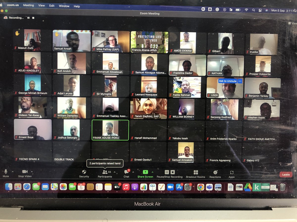 FrancisAffoh's tweet photo. DreamOval L kicked off the 2022 edition of #AfricaCodeWeek TTT virtual coding today. Our target is to train a total 1000 teachers to write their first line of code. It’s time to train the youth of #Ghana to adopt #coding as part of youth development. Let’s code @AfricaCodeWeek https://t.co/hebHGJIeLZ