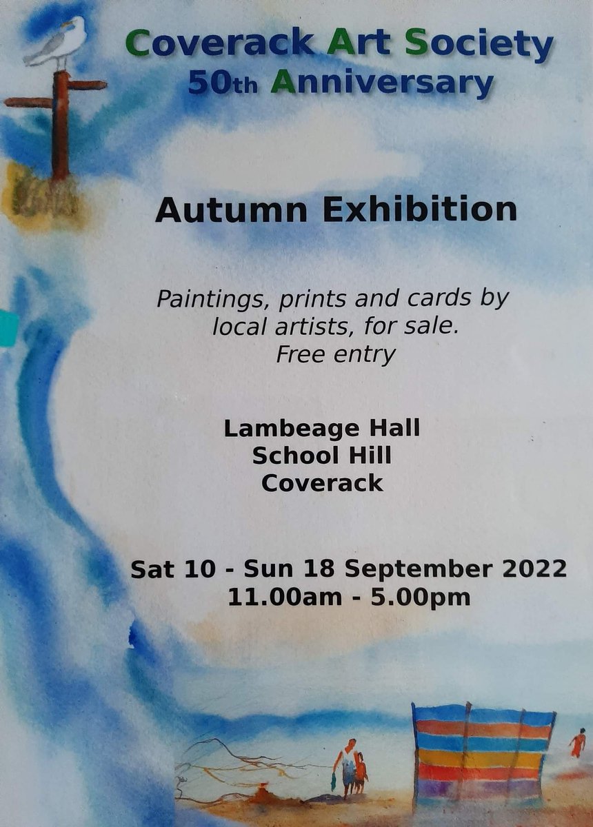 Next week Coverack Art Society celebrate their 50th anniversary!