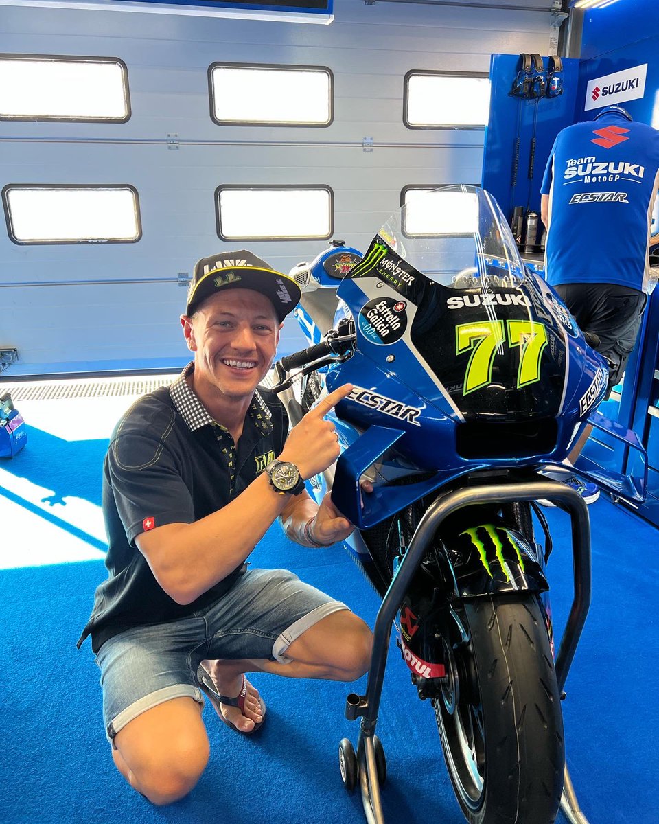 DomiAegerter77's tweet photo. DREAMING 🫣😭 tomorrow I will Test the MotoGP Suzuki Factory Bike @suzukimotogp 💛💙🥰

Thank you for this opportunity and all people involved 🙏 @tenkateracing 
@misanoworldcircuit 

#dream #factory #motogp #rider #test #misano #speechless #nowords #happy #thankyou #team #77 https://t.co/OalCJ5oMjz