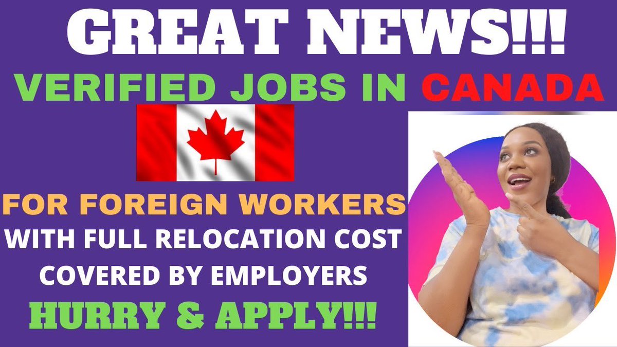 LovezChi's tweet photo. Here’s an opportunity for you to get sponsored to Canada through Job. 

YOU DON’T WANT TO MISS THIS

Click on the below 👇🏽👇🏽link to apply 

https://t.co/SVvo5BLaav https://t.co/OELC93ElDJ