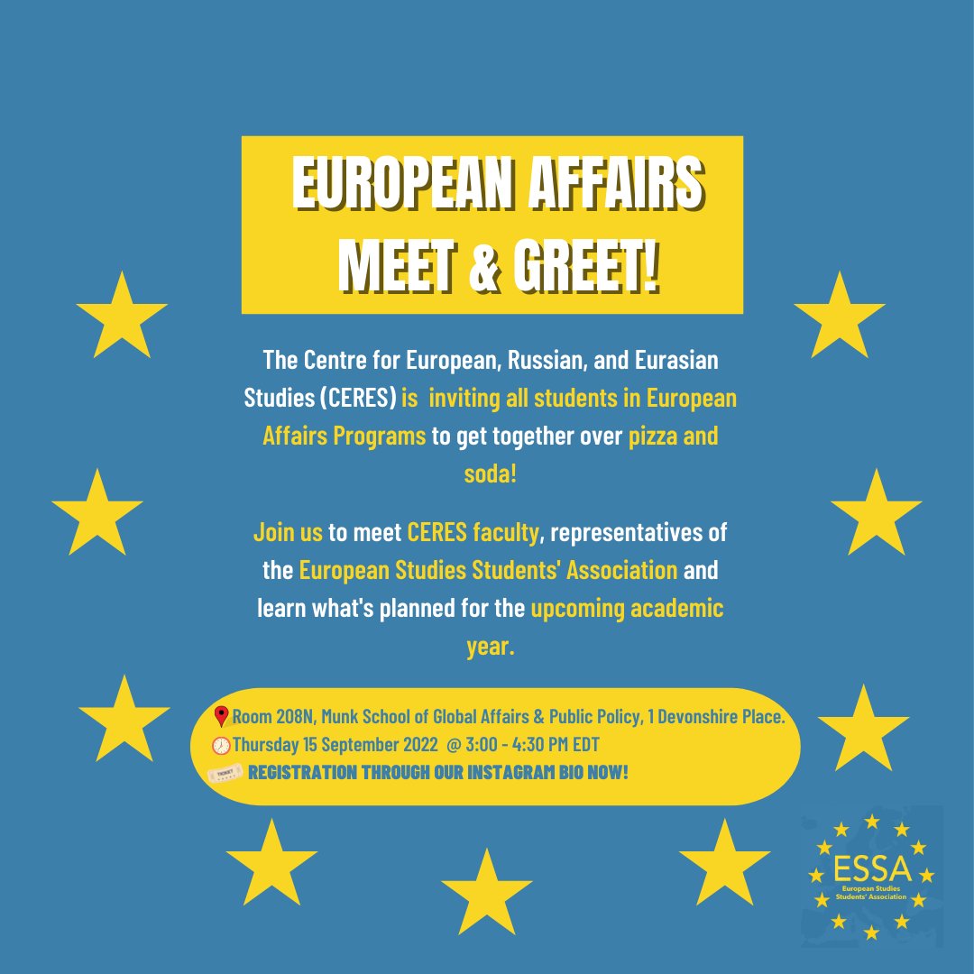 European Studies Students' Association tweet media