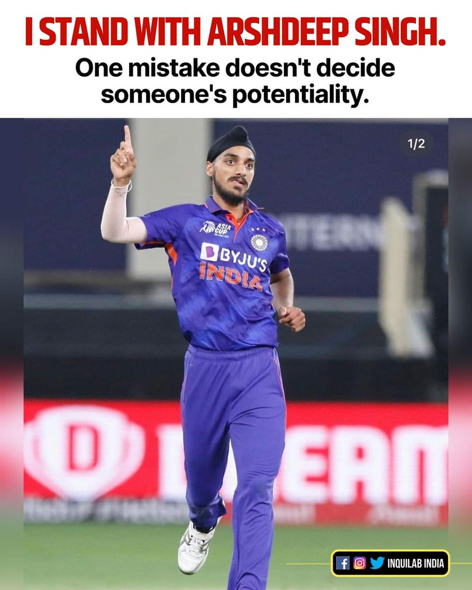 VipinRathi92's tweet photo. I stand with arshdeep singh real hero for india ,and all the best for your next game hero
Every player give his 100% effort on field
#legendplayer
#arshdeepsingh
#TeamIndia https://t.co/xGQVmgXT1F