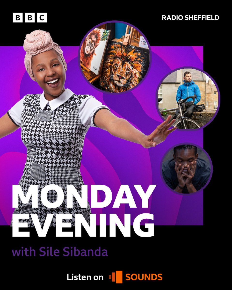 Tonight with @SibandaSile: 🎨 Artist Rebecca at @castindoncaster 🚴‍♂️ @SimonWIParker's cycling adventure 🎤 Spoken word from @_shaldo 📻 Sile's pick of the @officialcharts Tune in from 8pm 👉 bbc.co.uk/sounds/play/li… #paintings #cycling #poetry @Cfieldtheatres @BBCSheffield