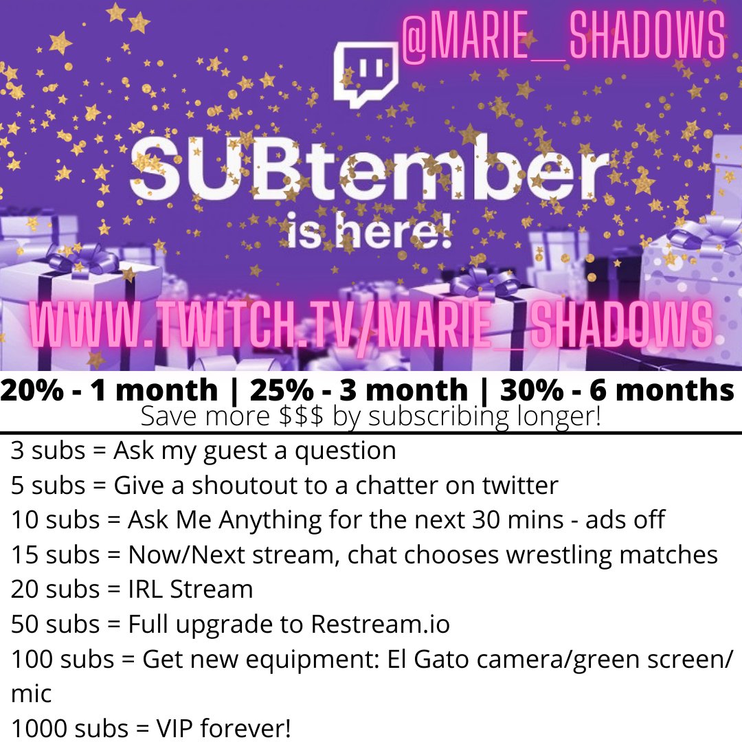 Marie_Shadows's tweet photo. Everyone is talking about the #AEW media scrum + #CMPunk fighting EVPs ("sources" no video/audio), don't forget that it is #substember tonight on https://t.co/6C6niHoVLu when I interview Jarrett Diaz Bodega Boy! You can ask a question in chat when gifting 3 subs!πTonight at 6pm! https://t.co/aQcXkHLLpX