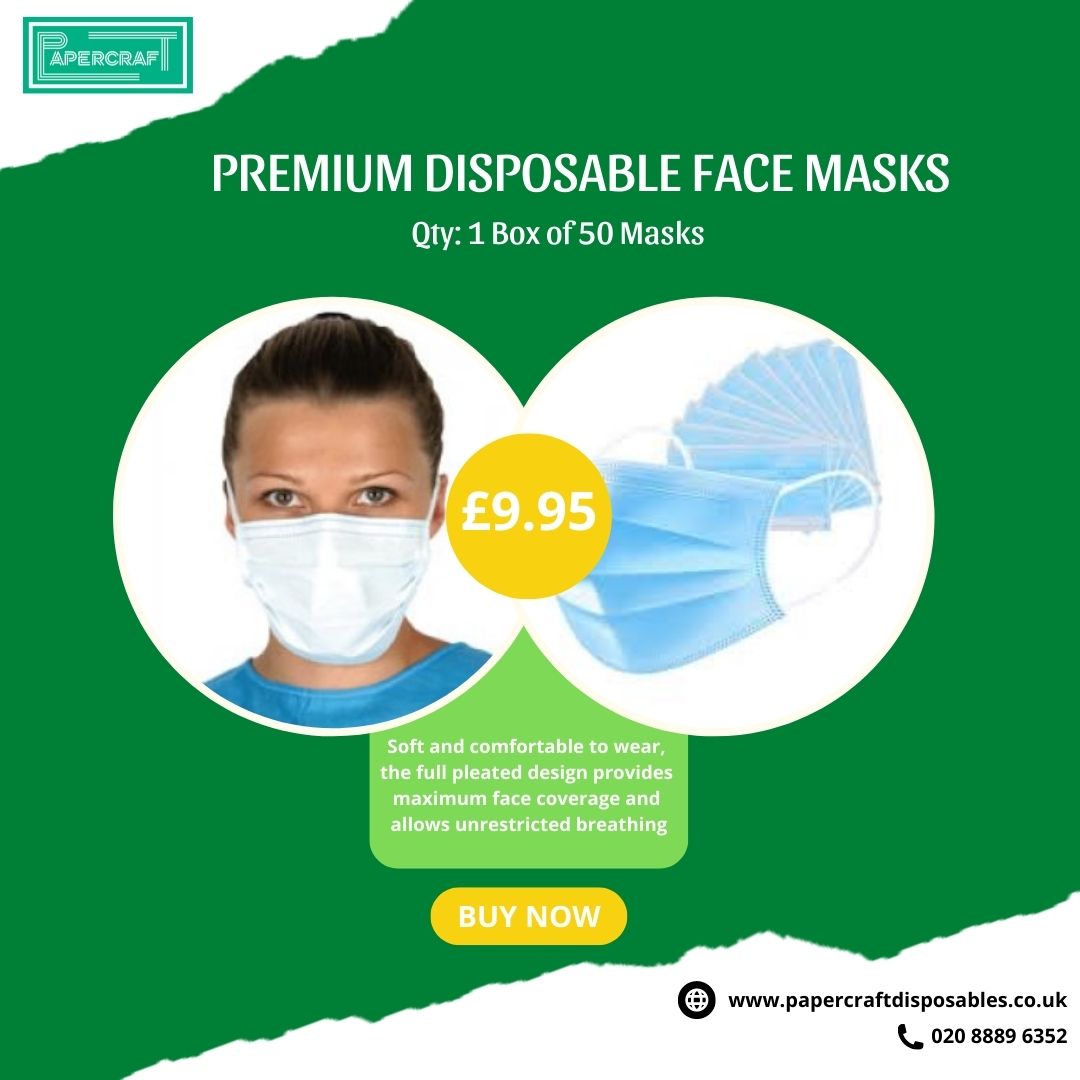 papercraftsuk's tweet image. Our premium disposable face mask features a tie-on or ear loop to wear easily and function in comfort.  
👉 surl.li/ciwpi
#disposablefacemask #toiletrolls #couchroll #paperproducts #softhandtowels #paperhandtowel #papertowels #paperrolls #papercraftdisposablesuk