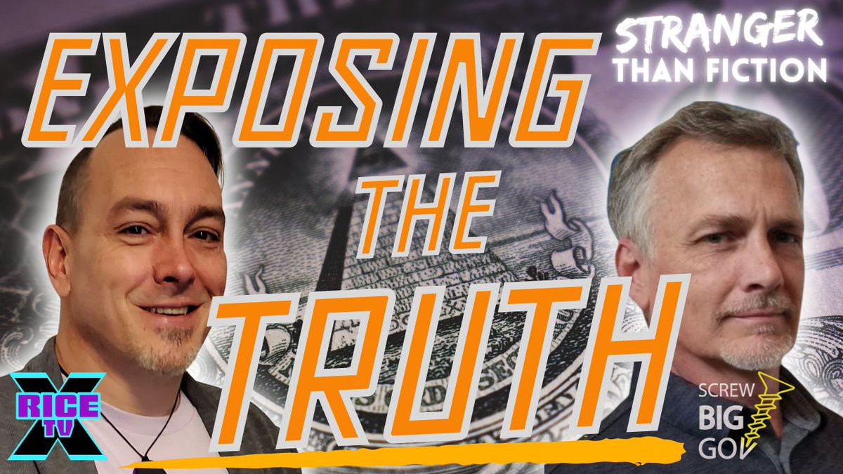 RiceTVx's tweet photo. Check out the latest transmission of #StrangerThanFiction!
I'm joined by fellow #TruthSeeker #LewisHerms @GovScrew. I wanted to learn more about him and his work w #ScrewBigGov & the #TruthTour!
⬇️⬇️⬇️
https://t.co/60Wp4bIWSZ https://t.co/uqrF41uU5v