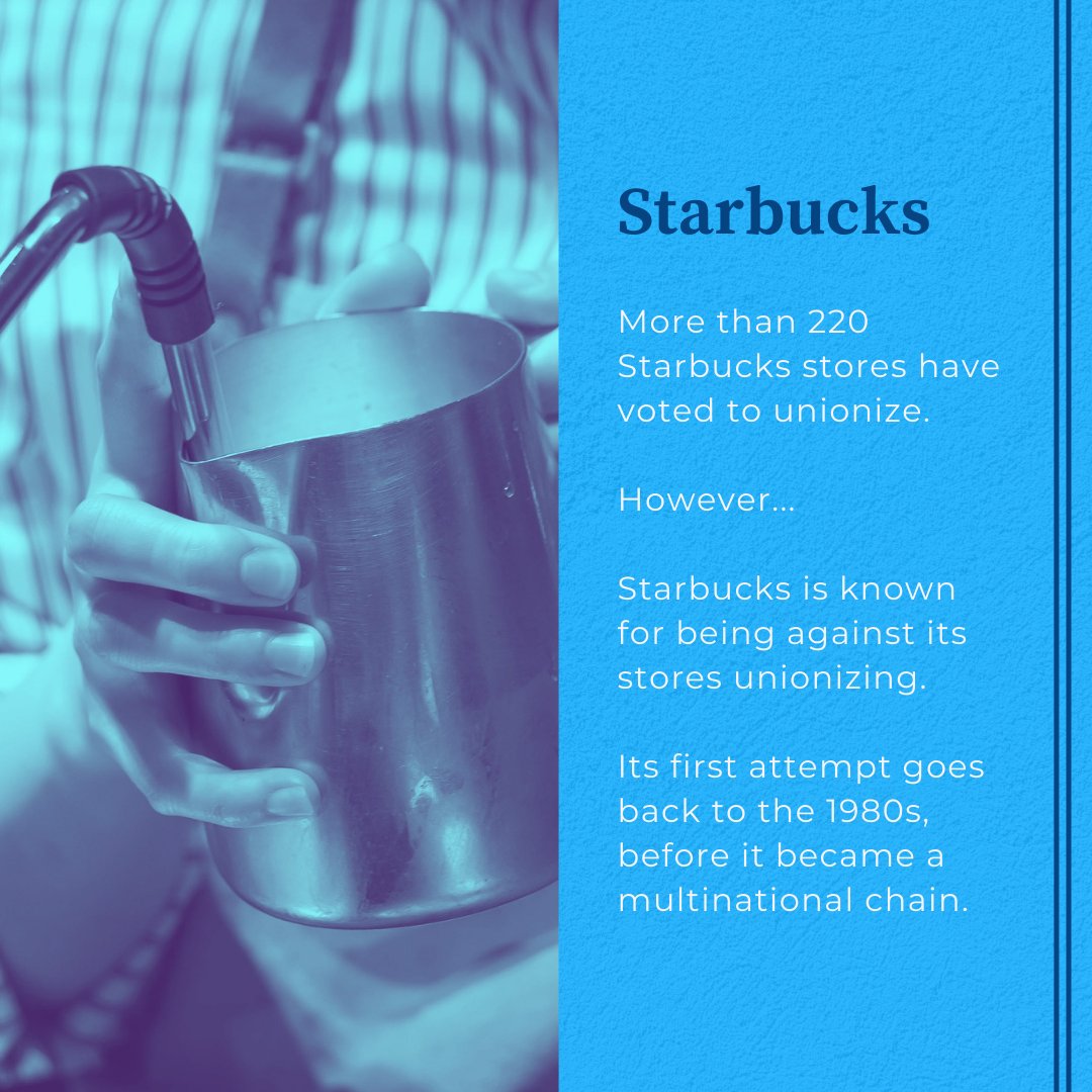 The largest coffee chain in public convo about this is Starbucks. Last week <a href="/venus_vesuvius/">almond croissant/emily</a> organized a strike on the busiest day of the year for them: fall launch, aka PSL day. She said they received community support but are unsure if their demands will be addressed by their DM