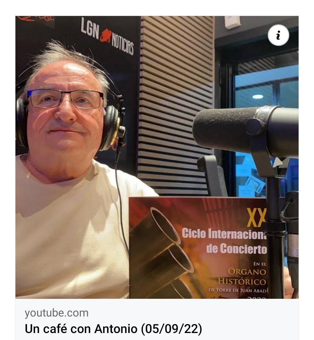 adel_4712's tweet photo. @LGNMedios Entrevista con Urbano Paton.
 Órgano histórico de Torre de Juan Abad y XXI Ciclo de Conciertos. 
@OrganodeLaTorre 
https://t.co/8xChilYHLq https://t.co/79a84ips2T