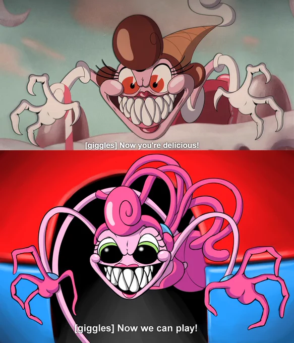 more Mommy Long Legs doing Baroness Von Bon Bon in (Cuphead Show) expressions, there's another post I wanna do and I'm done#cupheadshow #baronessvonbonbon #PoppyPlaytime #mommylonglegs 