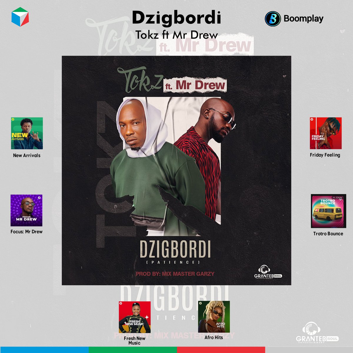 highvibesdc's tweet photo. Playlist placement for @tokz_gh Dzigbordi ft @mrdrewofficial 🔥 

Big thanks to @boomplaymusicgh for the support ✅ 

#tokz #dzigbordi #trending #boomplay #highvibes #highvibesdistribution https://t.co/IXNcLFxIuB