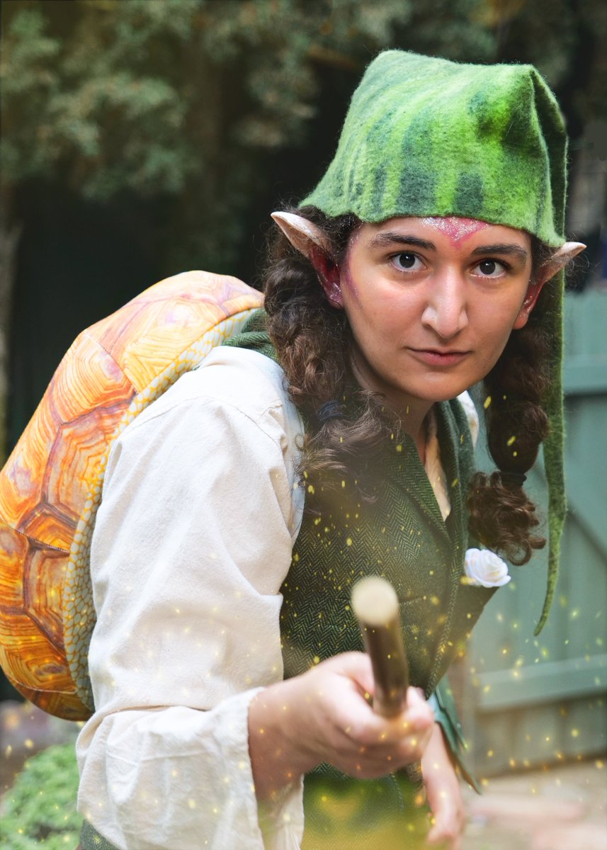 SpyBrunch's tweet photo. The fairies are extremely curious about you humans... this one especially! Featuring Michaela Skaribas as "Pointy" 🧚‍♂️🐢🌿 https://t.co/T3m9YFS2hE

#fairies #fantasy #musical #thingstodoinLA #familyfriendly https://t.co/Q5MNjnSvaP