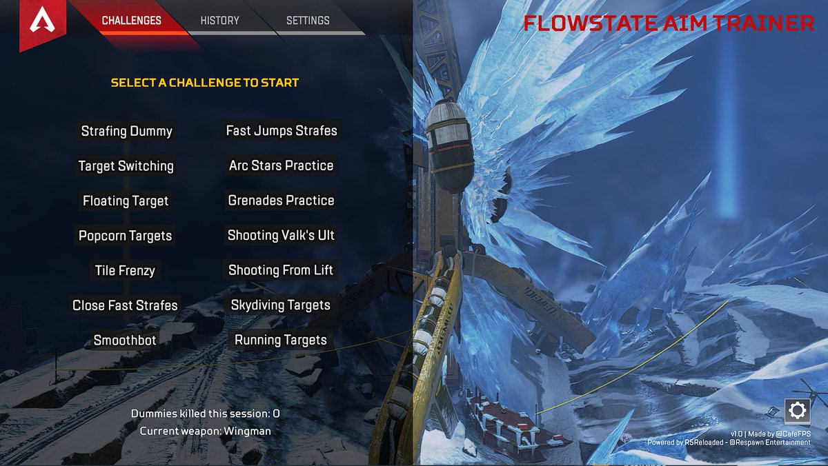 CafeFps's tweet photo. Flowstate Aim Trainer, a fully featured Aim Trainer mod for Apex Legends is available.
Showcase: https://t.co/ZeW3ksHmk9
Download: https://t.co/4iH5A3bU4X https://t.co/5JKOcE2CNe