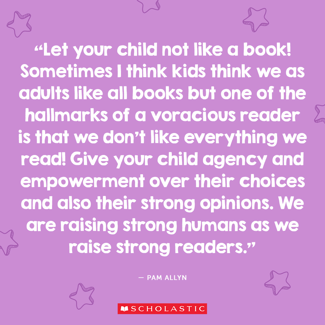 Scholastic's tweet photo. Give your child choice and voice! @pamallyn❤️ https://t.co/eY215yaS5b