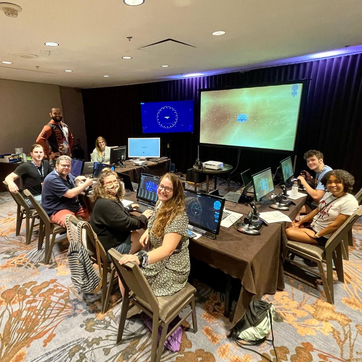 PenandPaperPod's tweet photo. Awesome final day for the pen &amp; paper pod crew at @DragonCon #dragoncon got to play #werewolf and try out @ArtemisBridge with the crew. #dragoncon2022 #dragonconatlanta #ttrpg #ttrpgs #ttrpgcommunity #ttrpgfamily #tabletopgames #tabletopgaming https://t.co/GWEgeeD6RE