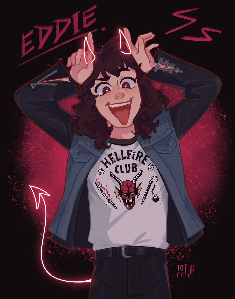tomatup's tweet photo. Precious boy ever 👹💖
.
.
#StrangerThings #StrangerThings4 #art #EDDIEMUNSON #FANART https://t.co/DH6nUgS5p4