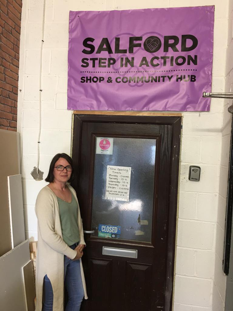 EMarsy75's tweet photo. Great to discuss partnership working and referral routes with Gemma today at Salford Step into Action @salfordstepintoaction @Motiv8GM @forhousing @TNLComFund #BuildingBetterOpportunties https://t.co/6jewCXC5gS
