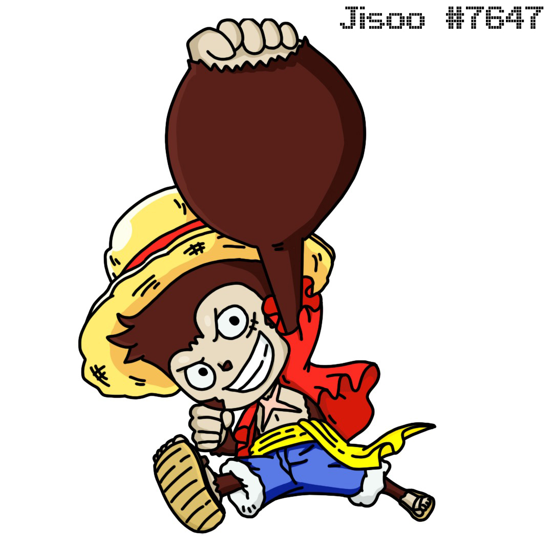 Winato_NFT's tweet photo. Luffy is a Captain of Strawhat Pirates Crew in One Piece Anime. 
Luffy has a right hand whose name is Zoro. Zoro always get lost. So one day Zoro ride the Ship and bring them to Yogapetz Universe. The crew transformed to Yogapetz art. 
@Yogapetz @keung @Kakarot_F23 #petzart #YGPZ https://t.co/7oRA3EfxZe