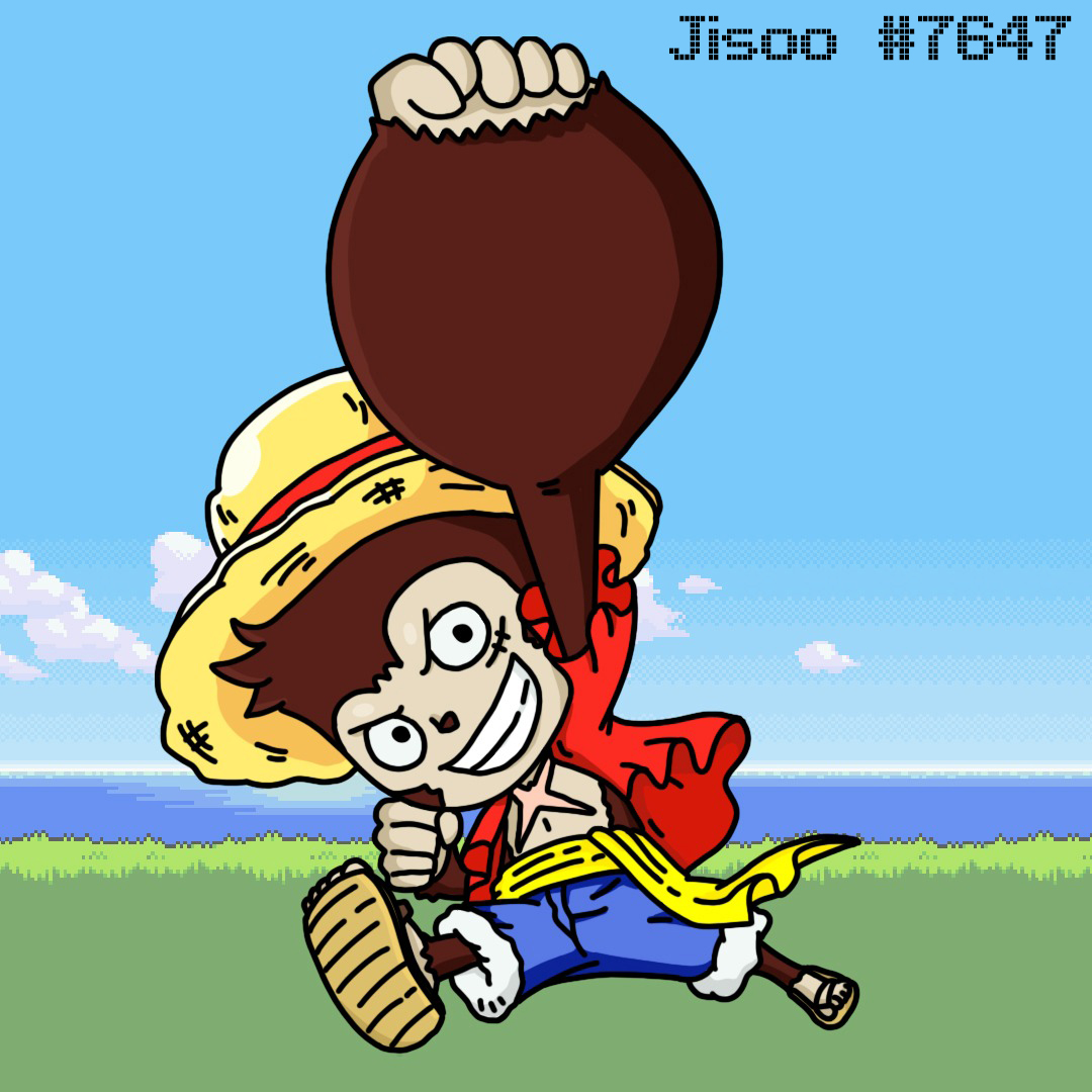 Luffy is a Captain of Strawhat Pirates Crew in One Piece Anime. 
Luffy has a right hand whose name is Zoro. Zoro always get lost. So one day Zoro ride the Ship and bring them to Yogapetz Universe. The crew transformed to Yogapetz art. 
<a href="/Yogapetz/">Yogapetz</a> <a href="/keung/">Keungz</a> <a href="/Kakarot_F23/">Kakarot ❤️ WELL3 🌈</a> #petzart #YGPZ
