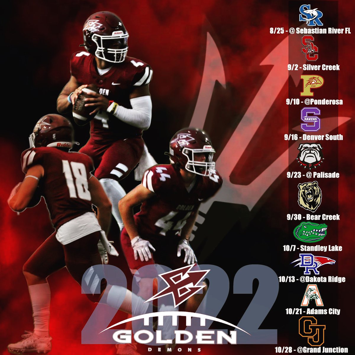 🚨Golden Football Schedule 2022🚨
#1-0 that’s all that matters