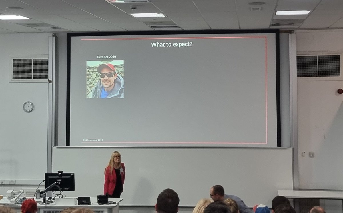 BSG_Geomorph's tweet photo. An excellent reflective and inspiring talk from @ProfFionaTweed for this year's #FrostLecture - what a career and what a lecture! Also some powerful words on EDI in geomorphology #BSG22 https://t.co/FWlJZiyLbP