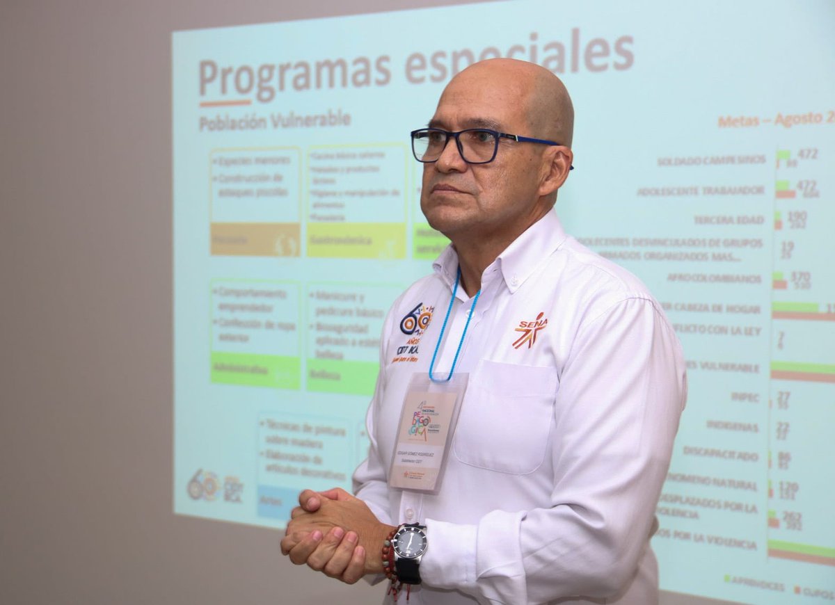 senaensantander's tweet photo. #AEstaHora nuestro Dir. General, @JorgeELondonoU, sostiene reunión con el equipo primario del #SENABarrancabermeja. Se presenta el equipo de trabajo y socializan metas y avances en los programas de articulación con la media, programa SENA Emprende Rural y Fondo Emprender. https://t.co/V8TUsQ1Ih3