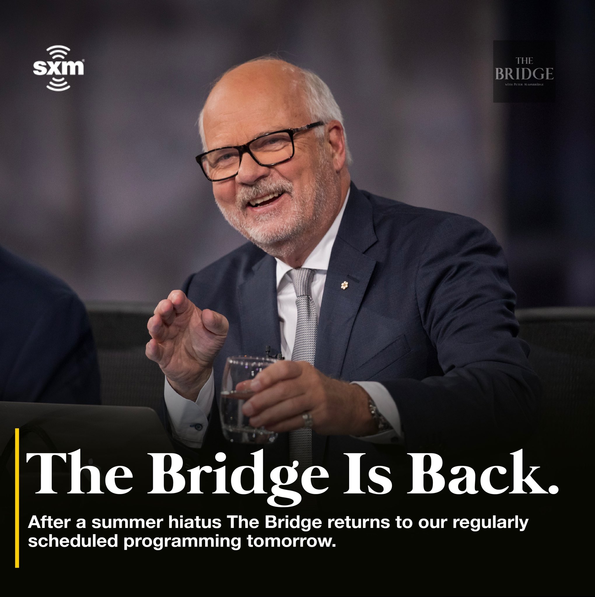 Mansbridge presents a podcast on Sirius XM